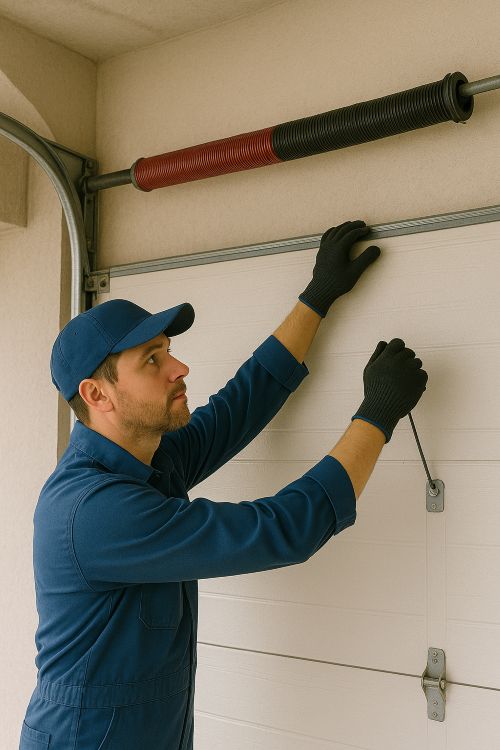 Professional garage door repair technician in Norfolk